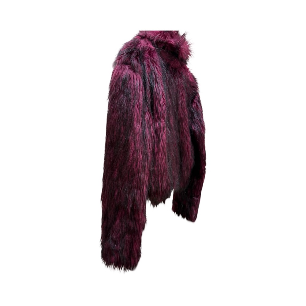 Dramatic Faux Fur Goth Jacket – M - Picture 14 of 17